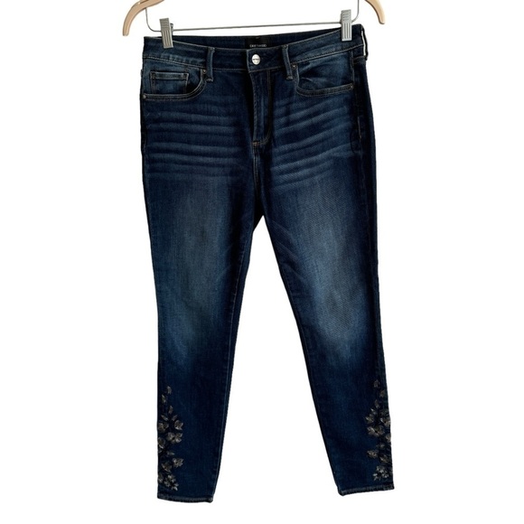 DRIFTWOOD Denim - Driftwood Floral Embroidery Jackie High Rise Jeans, Size 28